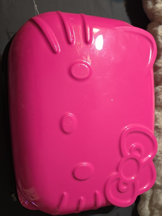 Hello Kitty Other - Hello Kitty Hot Pink Hard Case Carry On Size Luggage